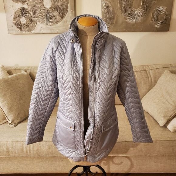 Via Spiga Quilted Cargo Jacket sz Medium - Picture 4 of 14